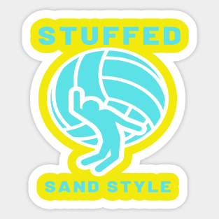 Stuffed Sand Volleyball Sticker